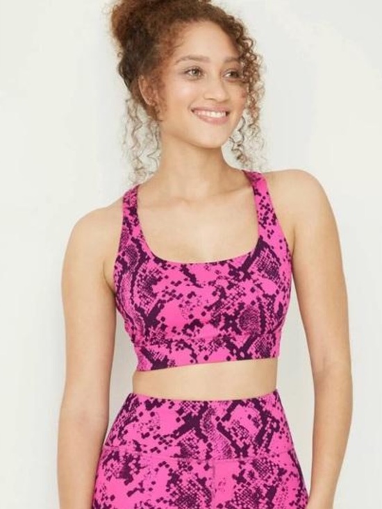 JoyLab Pants - JoyLab Pink Black Snakeskin High-Rise Leggings 2 Piece Set M- Women's